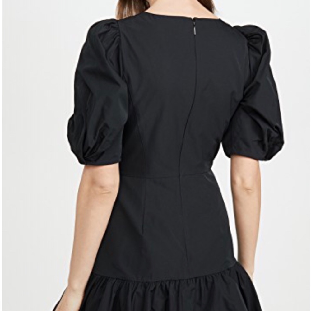 $495 NWT Rebecca Taylor Black Taffeta Dress -4 - Picture 2 of 8